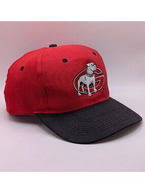 Georgia Bulldogs Trucker Hat Snapback UGA  Logo 7 NCAA Red Black Cap Vintage 90s